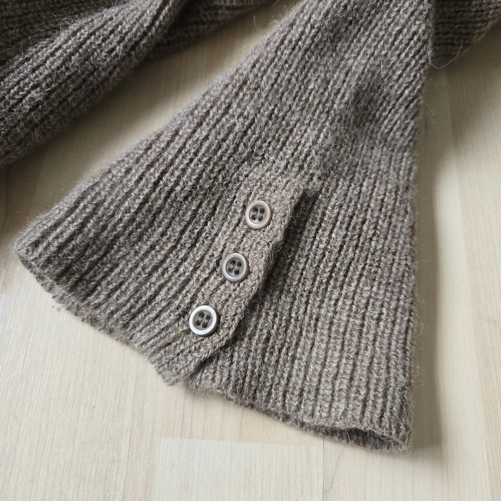 Eileen Fisher 100% Baby Alpaca Button Front Cardigan Size XL - Picture 7 of 12